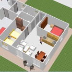 Two Bedroom Apartment Plan at Vassaliki Naturist Club